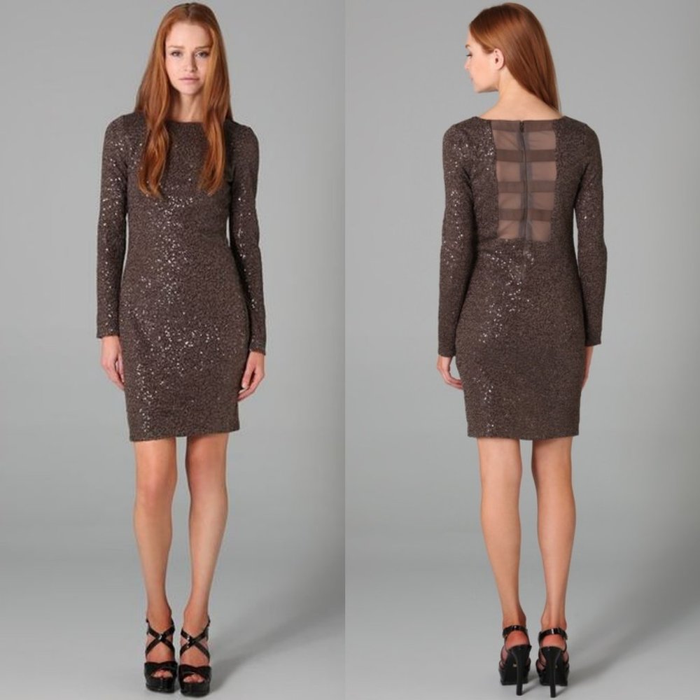 Alice & Olivia Nala Sequin Dress